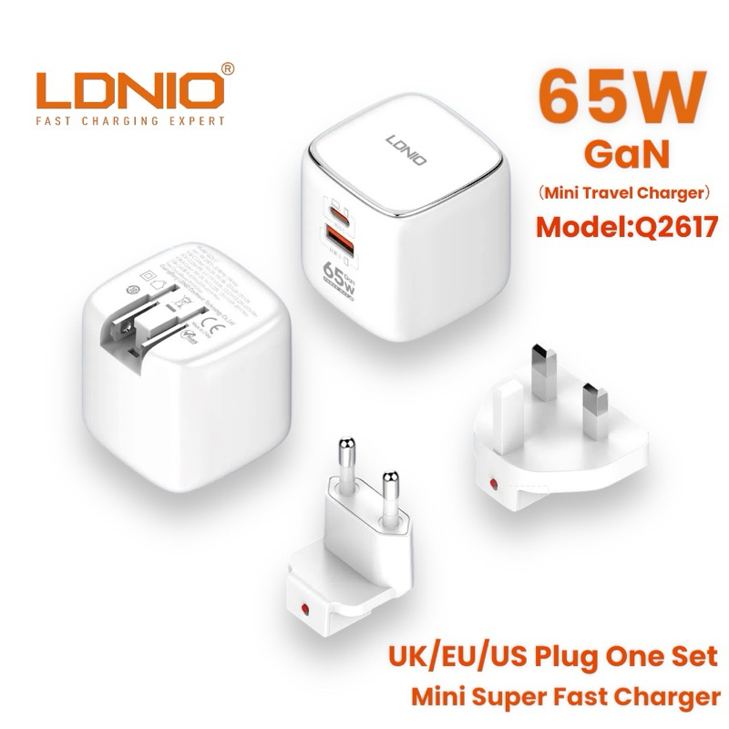 LDNIO GaN PD Super-Fast Charger Adapter (65W) Q2617 | Shopee Malaysia