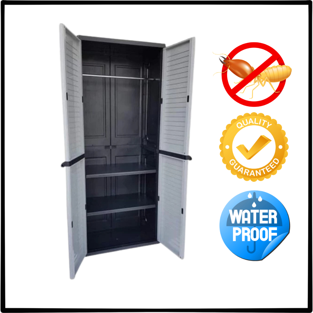 VCON Wardrobe Plastic Outdoor Waterproof Organizer Storage Home And ...