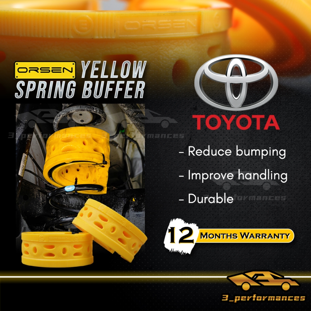 TOYOTA Orsen Yellow Coil Spring Buffer Alphard Altis Avanza Caldina ...