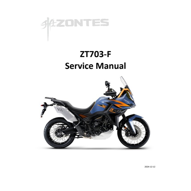 Zontes 703F / 703-F 2025 Maintenance Service Manual | Shopee Malaysia