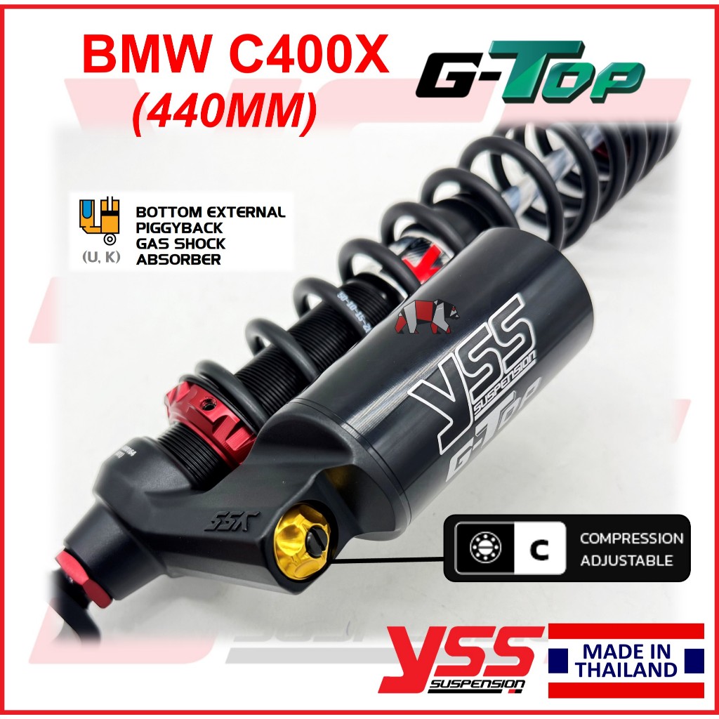 YSS C400GT, QJ Fortress 350, C400X (440MM) G-TOP adjustable