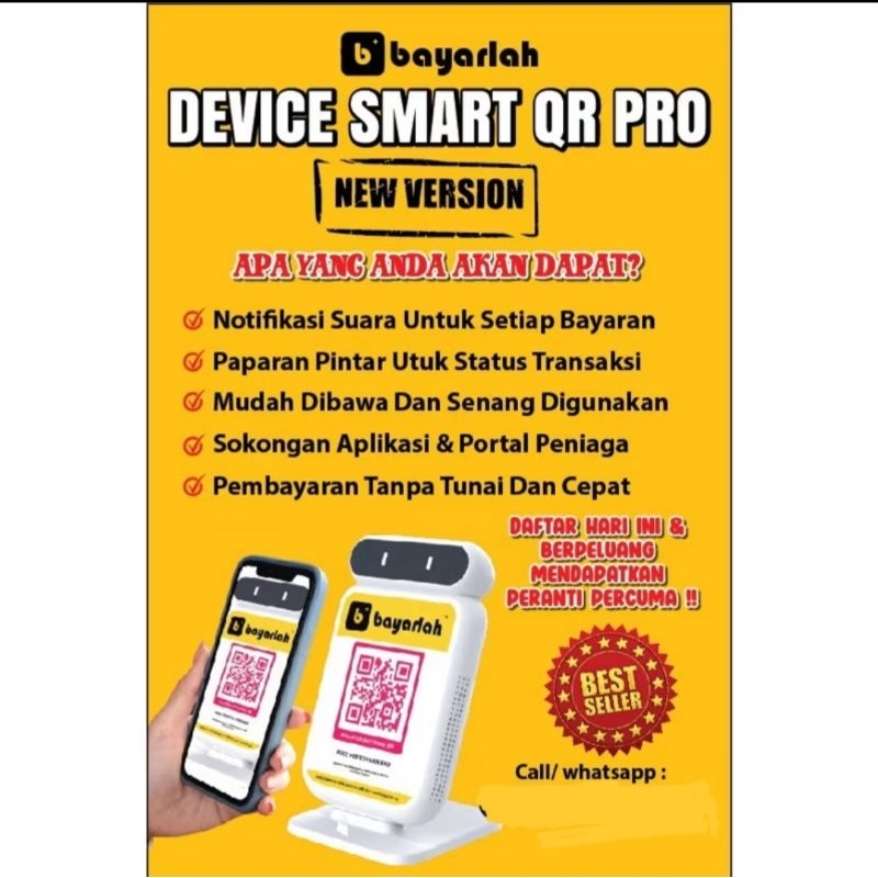 SOUNDBOX QR bayarlah SMART QR Pro (wirless) new | Shopee Malaysia