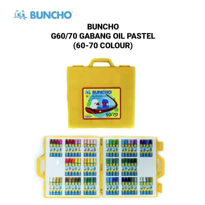 (1BOX) BUNCHO G60/70 Gabang Oil Pastel Colour [60-70 Colour] | 油画棒蜡笔颜色 ...