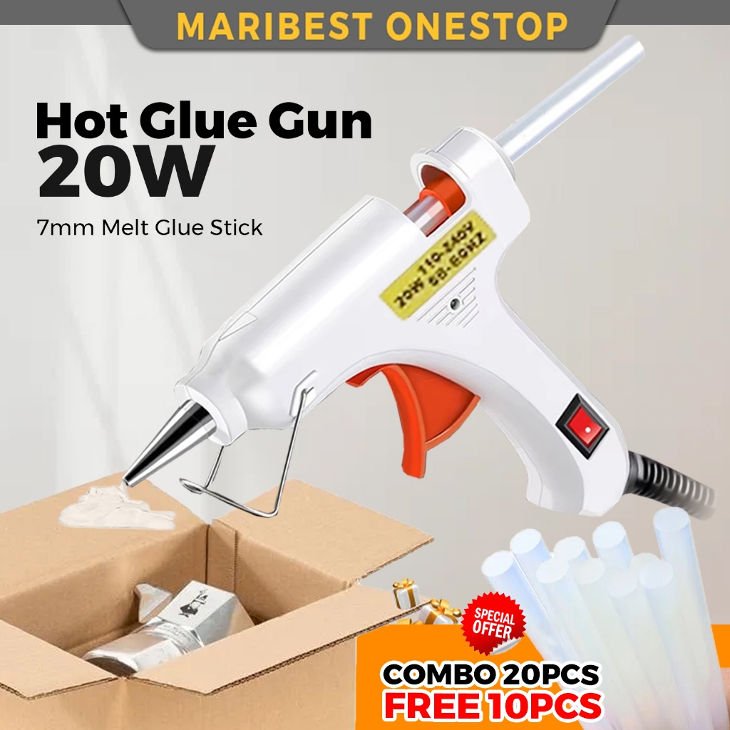 20w DIY Hot Glue Gun Electric Hot Melt Glue Gun Hot Glue Stick Pistol ...