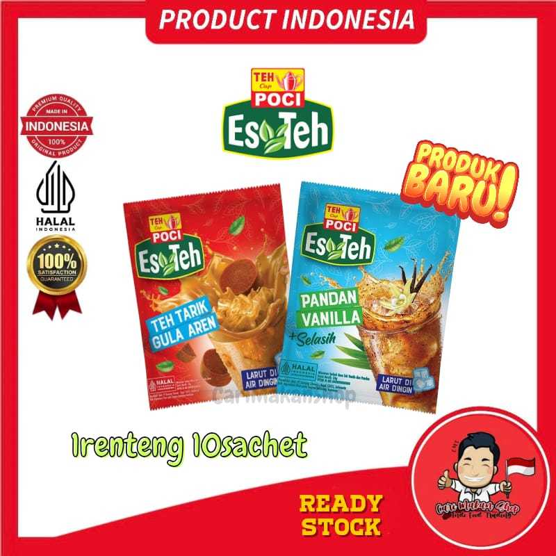 Teh Poci Es Teh Serbuk 1 Renteng 10Sachet Product Indonesia Teh Tarik ...
