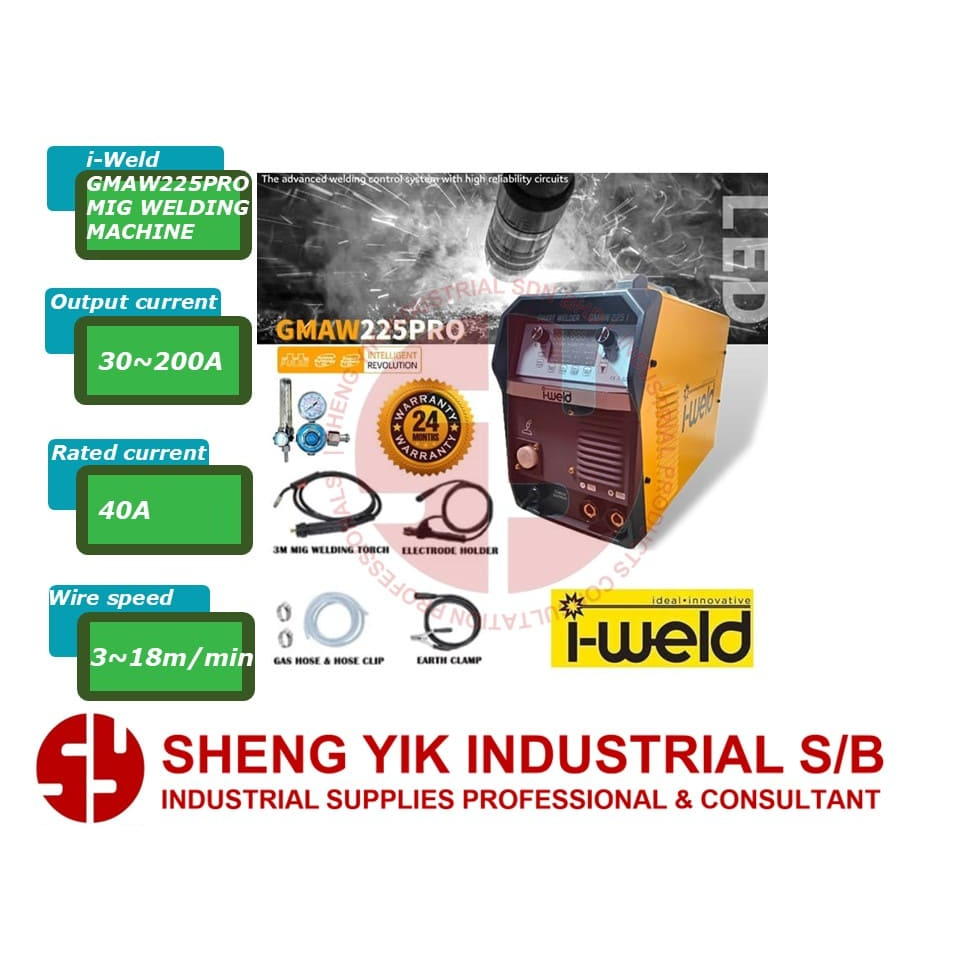 SYI i-Weld GMAW225PRO MIG WELDING MACHINE iWeld GMAW 225PRO | Shopee ...