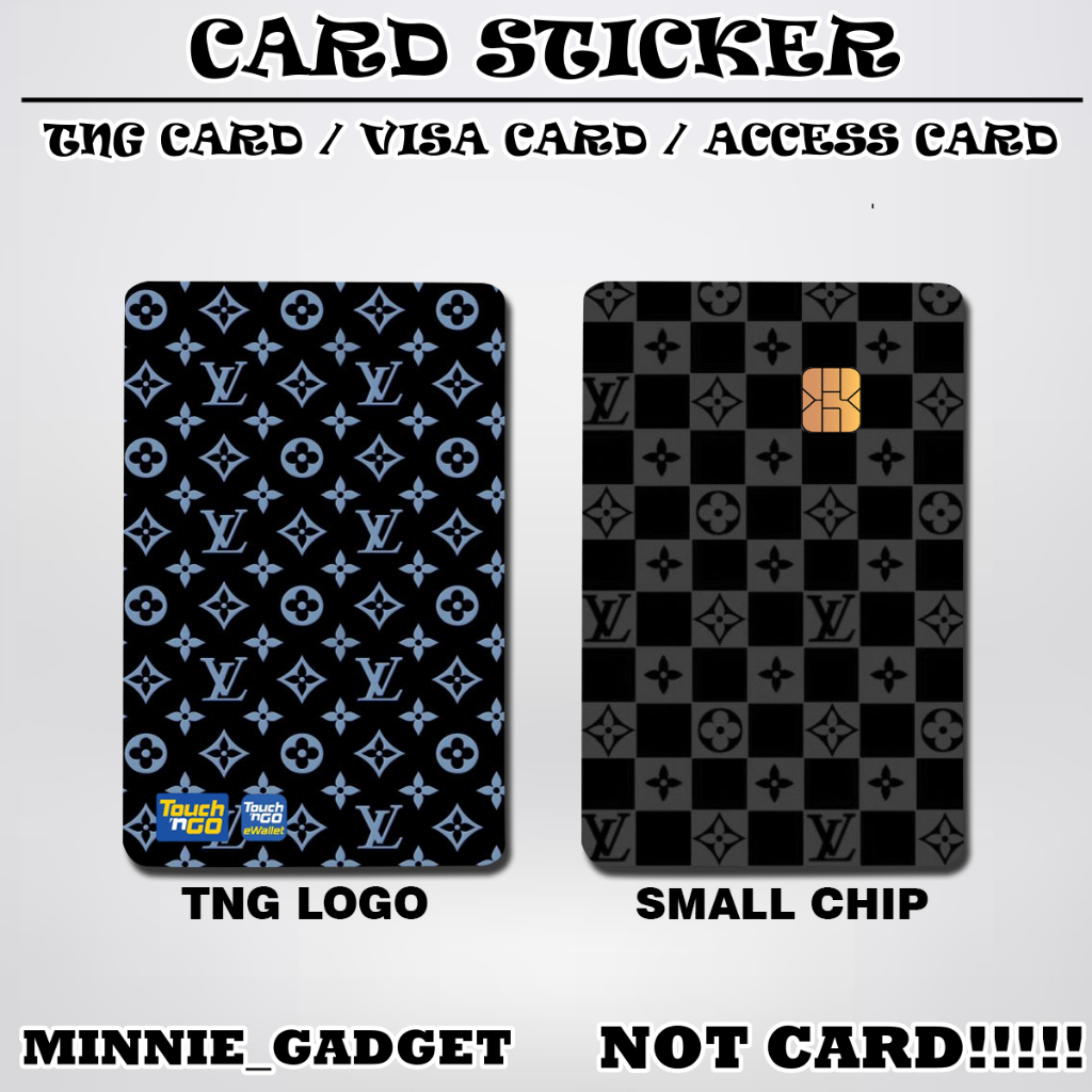 [ Louis Vuitton ] Touch n Go Card Sticker Cover TNG / MASTER / VISA ...