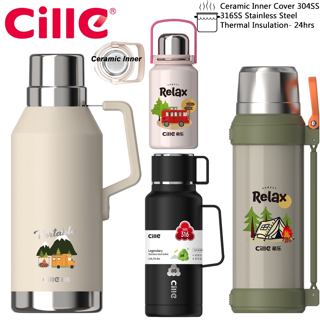 Cille Cup Cap 316SS/Ceramic Liner 304SS