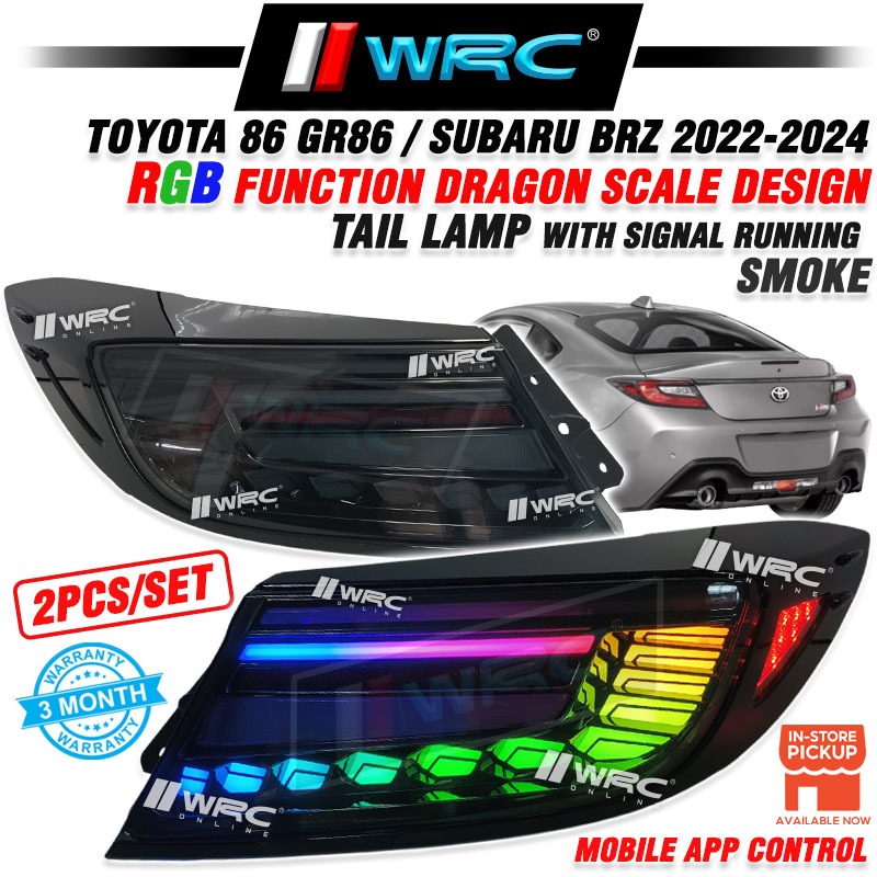 JM26-RGB Toyota 86 GR86 / Subaru BRZ 2022 - 2024 RGB Function Dragon ...