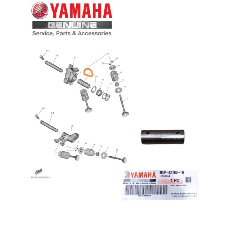 Y16ZR R15 ROCKER ARM SHAFT PIN ORIGINAL YAMAHA | Shopee Malaysia