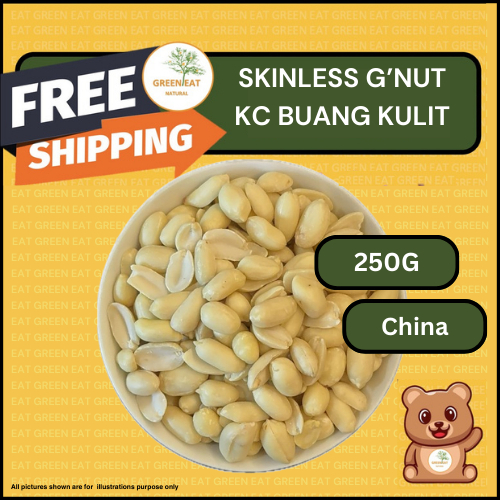 Kacang Tanah Buang Kulit / Skinless Groundnut 去皮花生 250G | Shopee Malaysia
