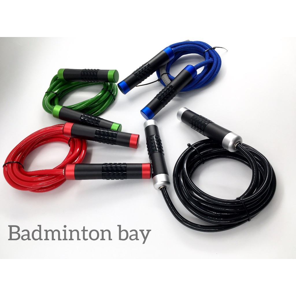 Crossfit Heavy Bearing Skipping Rope Aluminium Handle Bold PVC Glossy ...