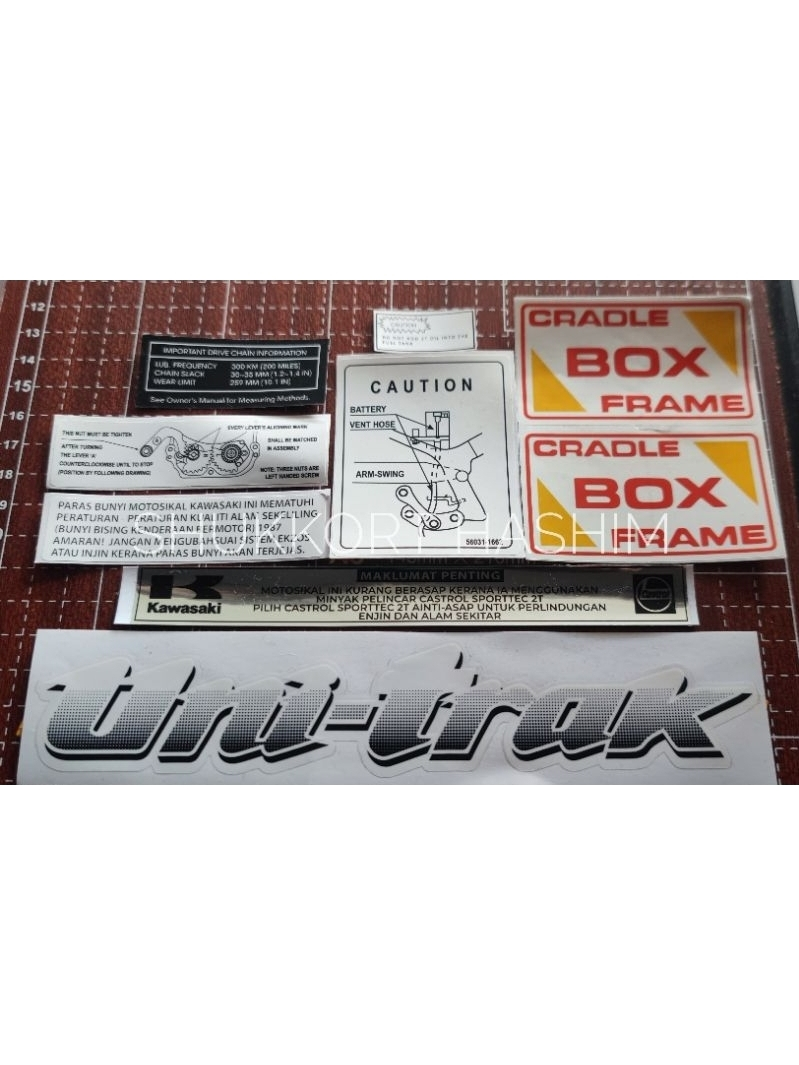 STICKER FRAME KAWASAKI ZSR/ZSR CYCLONE(REPRINT) | Shopee Malaysia