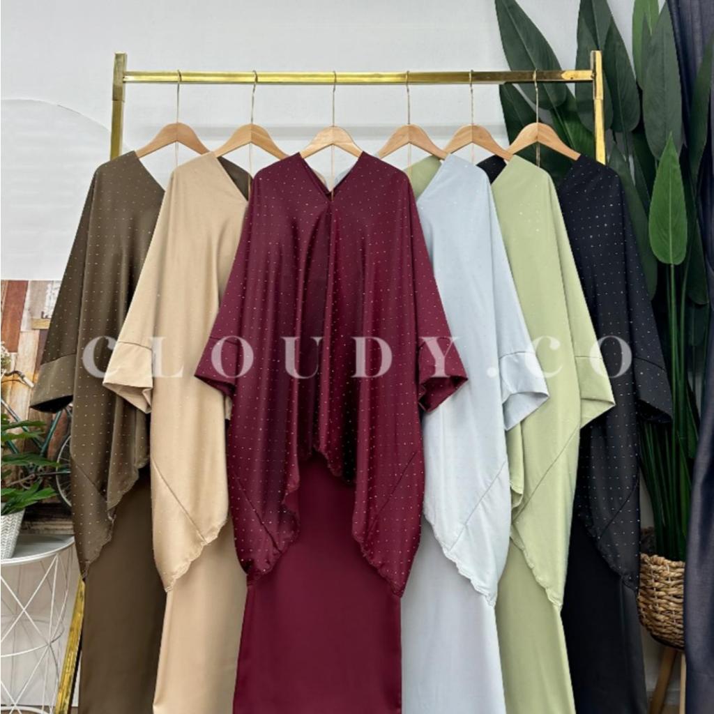 [JOM RAYA 2025] CLOUDYCO BELLA 3D Diamond Batwing Pario Set | Shopee ...