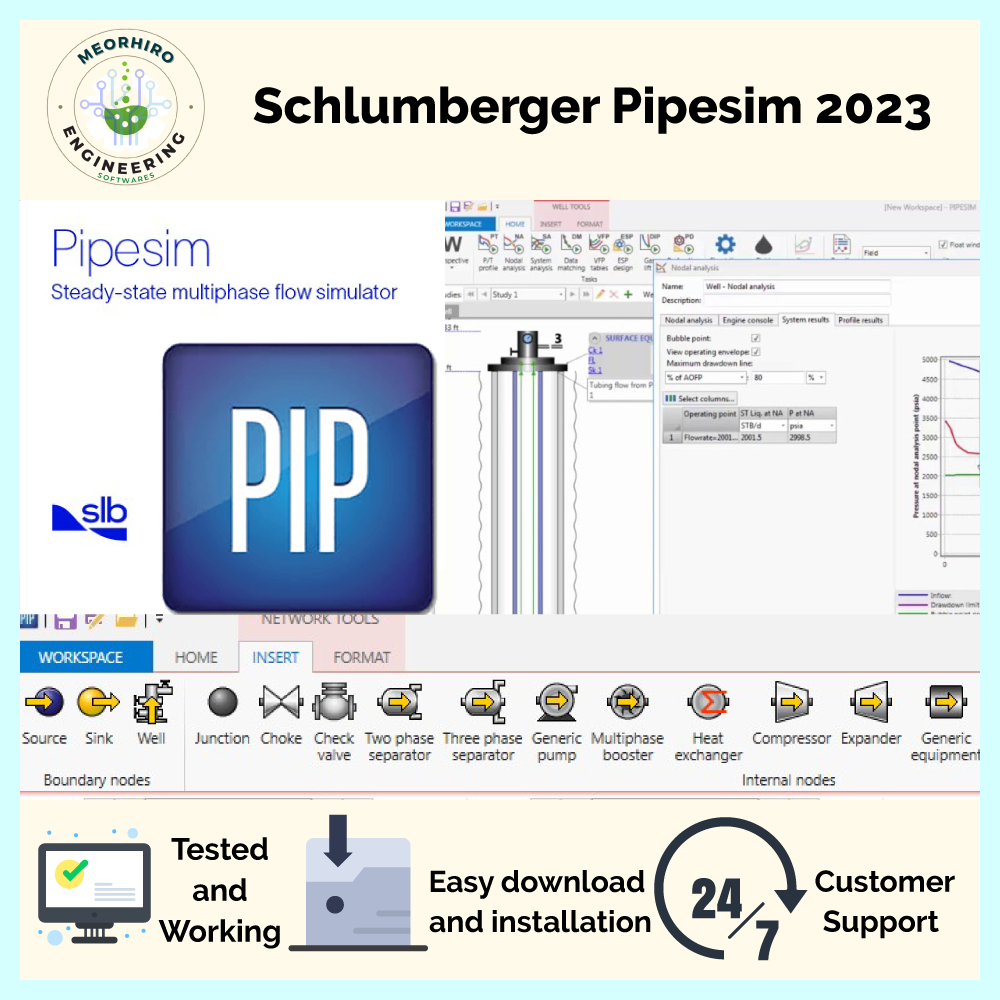 Schlumberger PIPESIM 2023 Full Version | Shopee Malaysia