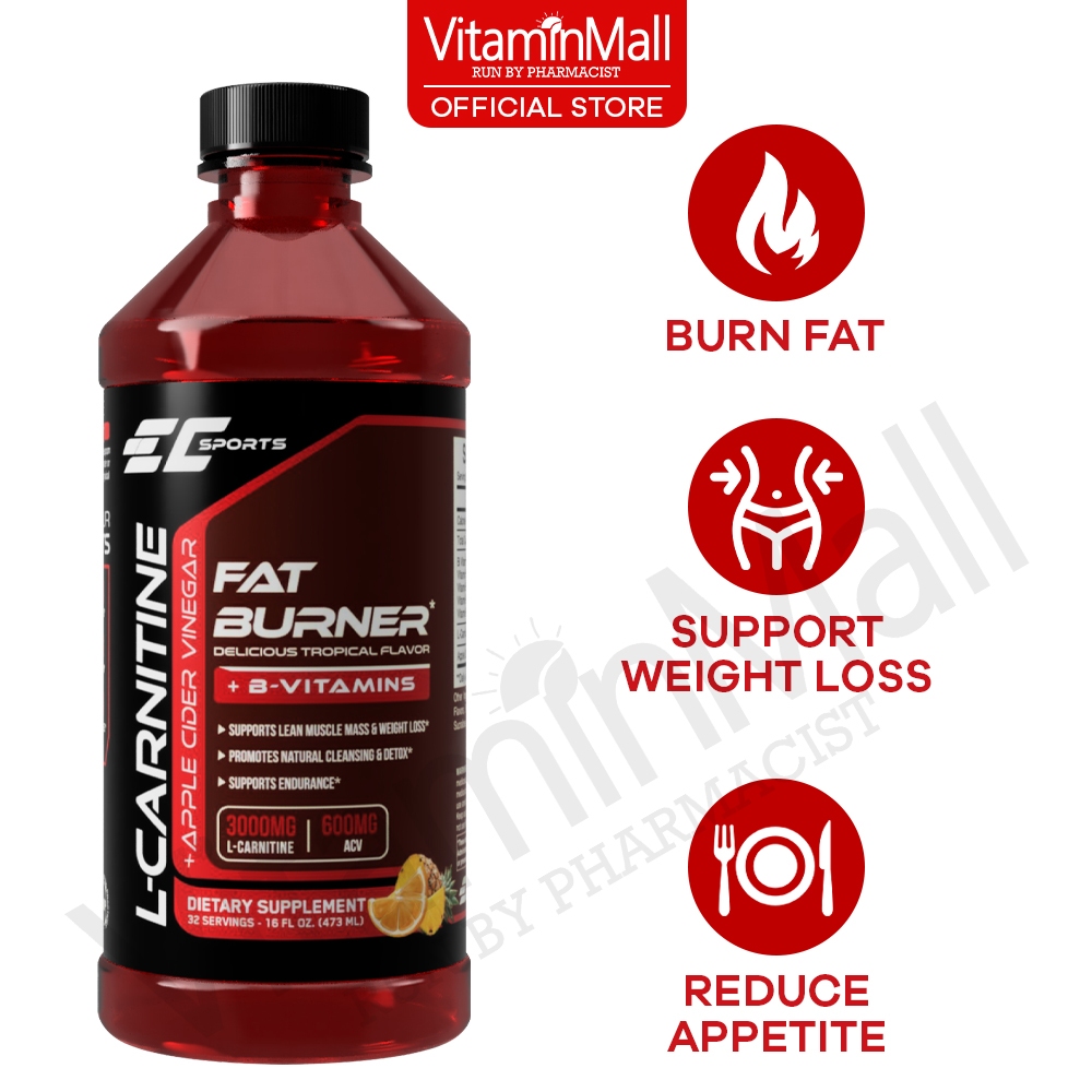 l carnitine with apple cider vinegar EC Apple Cider Vinegar L Carnitine Fat Burner - Slimming Weight Loss  Supplement - Get Slim - 473ml