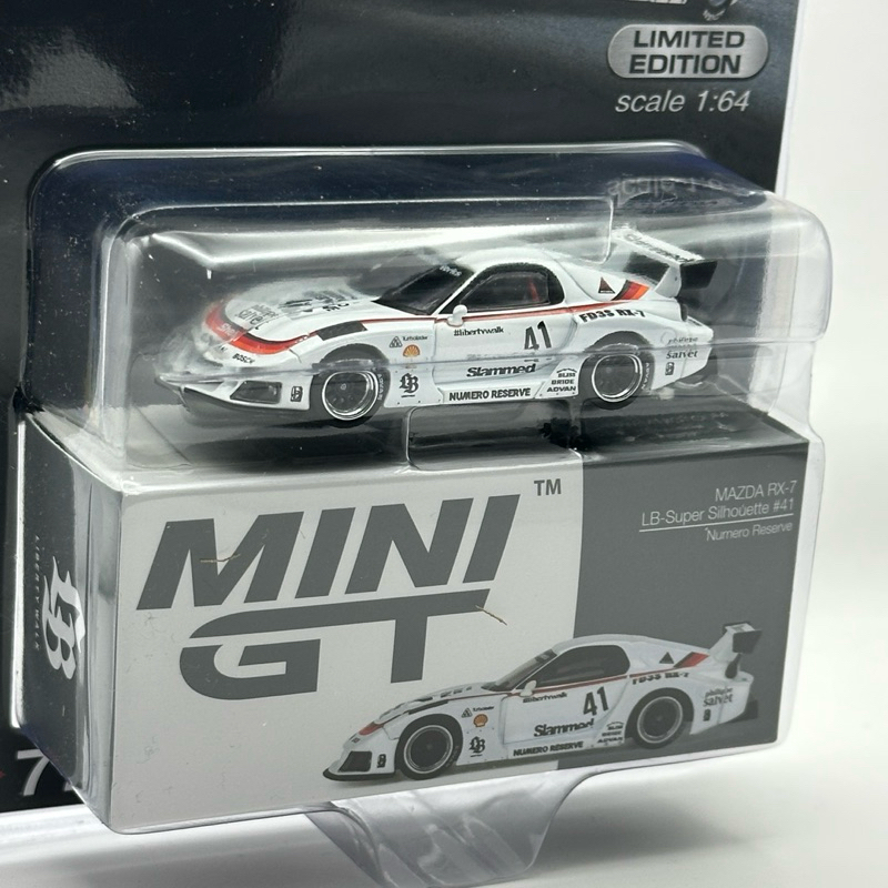 MINI GT MAZDA RX7 LB SUPER SILHOUETTE #41 NUMERO RESERVE (MIJO ...