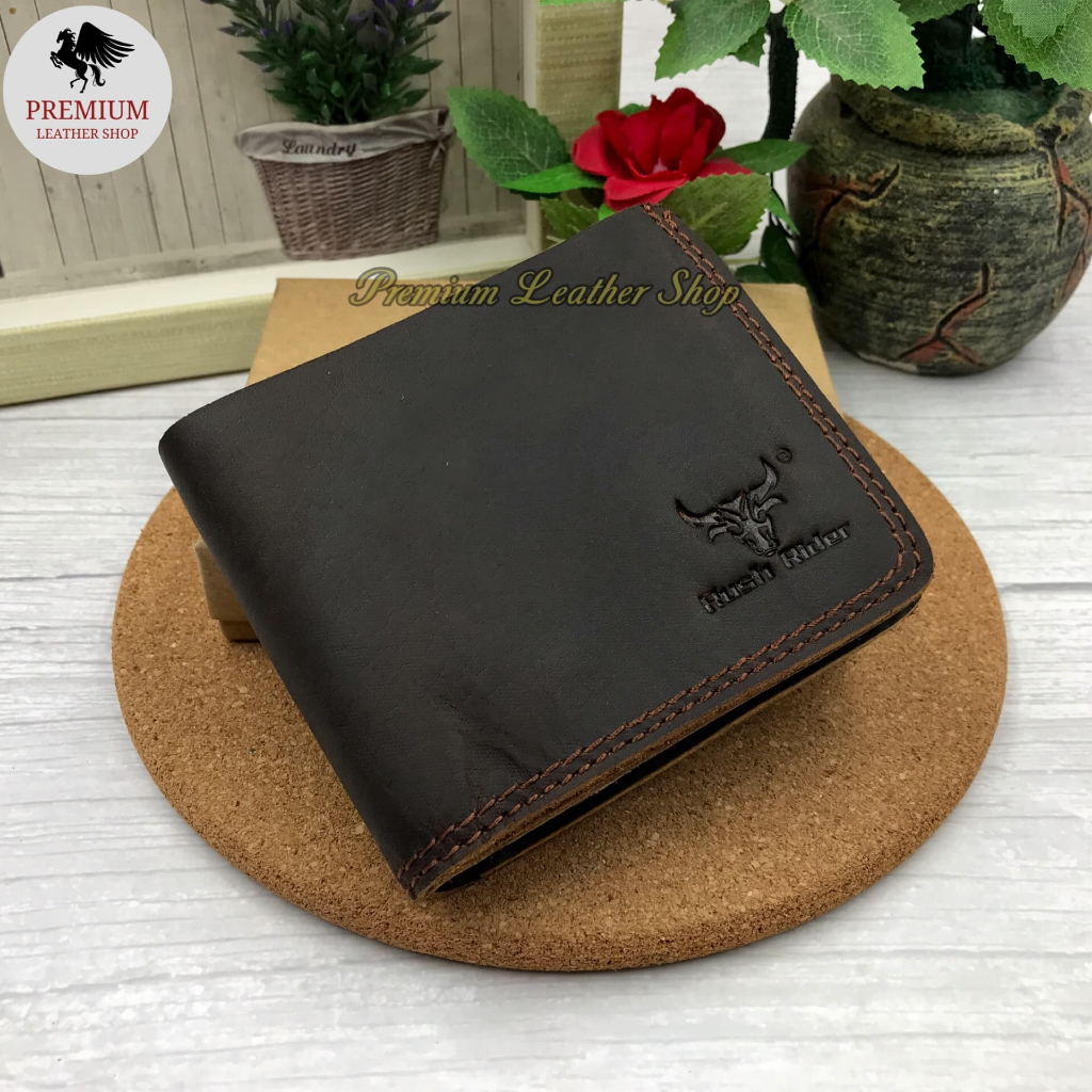 Rush Rider Full Grain Cowhide Leather Short Wallet Men 1 Lapis Kulit ...