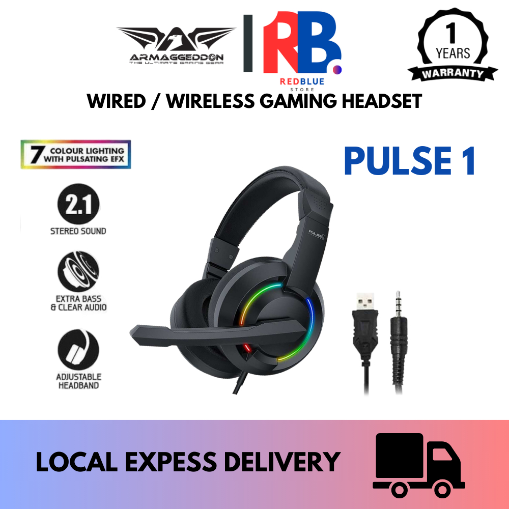Armaggeddon Pulse 1 Chroma Wired Gaming Headphones | Shopee Malaysia