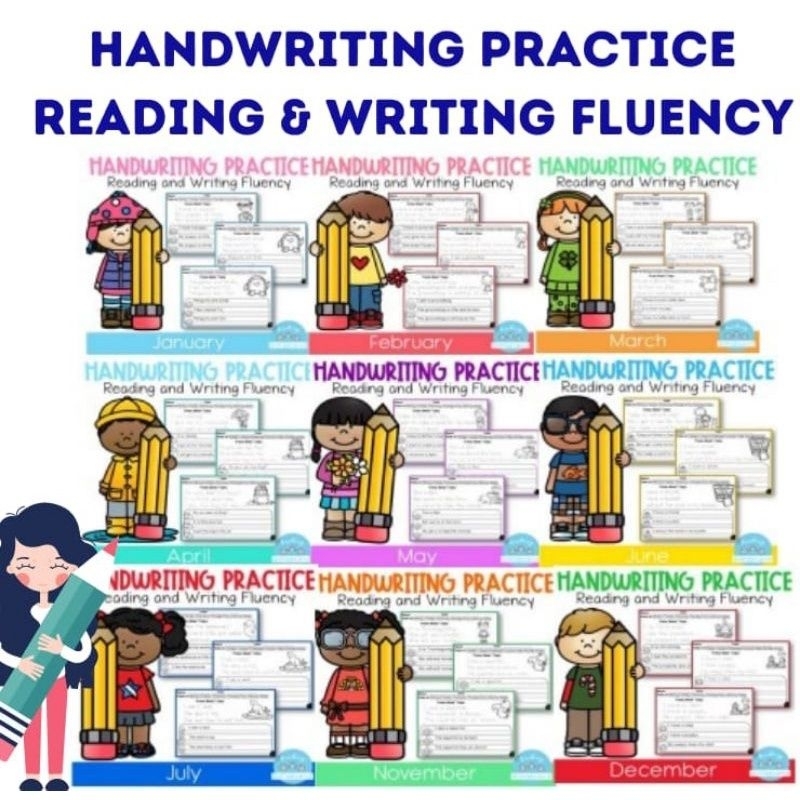 E21 Handwriting Practice 9 sets bundle I Kindergarten Kids English ...