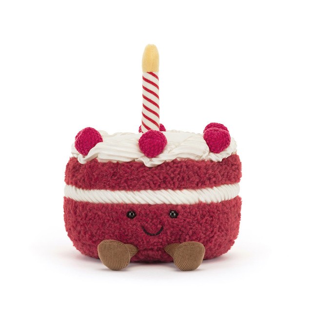 Authentic Jellycat Amuseables Birthday Cake Cherri Cake Plush Toy