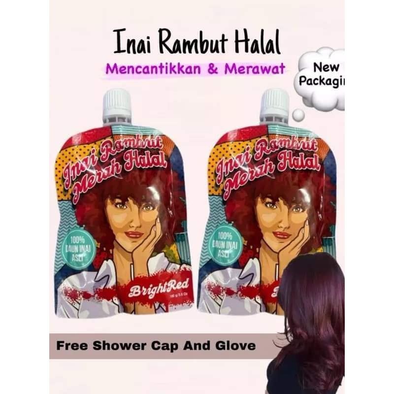 INAI RAMBUT MERAH HALAL 💯 DAUN INAI ASLI | HAIR HENNA | Shopee Malaysia
