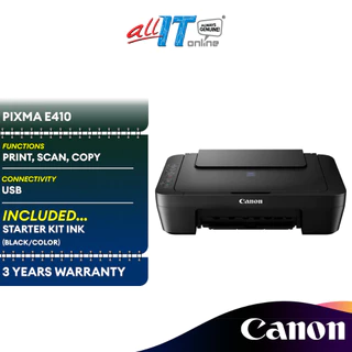 Canon PIXMA E410 Compact All-In-One Inkjet Printer Similar with 2336 2135 G2010 G2020 L3110 L3210 T220