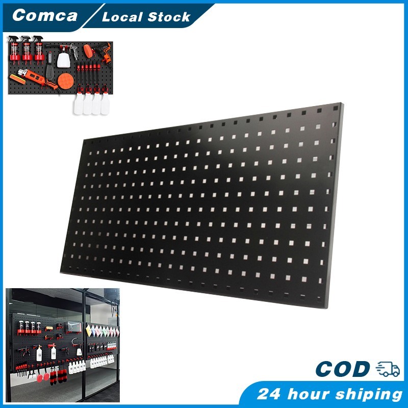 Curated visual reference: Visual Reference: Wall Mounted Metal Pegboard Auto Detailing Equipment Tools Hanging