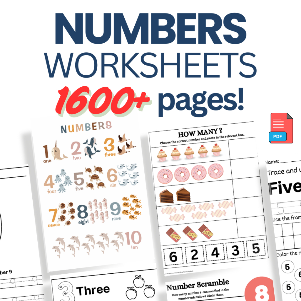 PDF | Numbers Worksheets / Workbooks | Children Learning Education ...