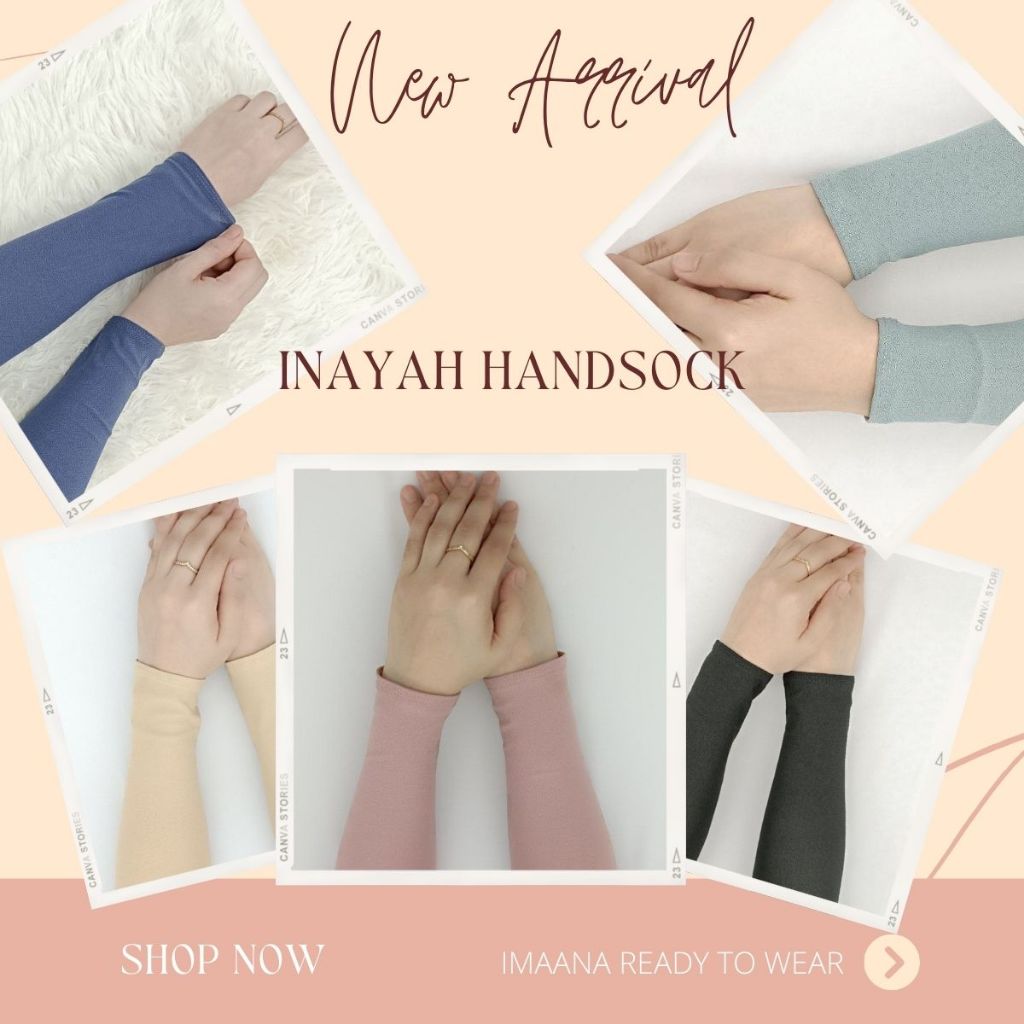 IMAANA INAYAH HANDSOCK [KOREAN MOSCREPE] | Shopee Malaysia