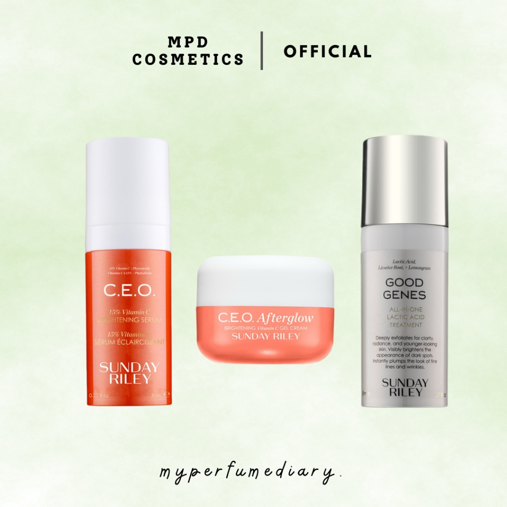 Sunday Riley Brightening Vit C Gel Cream/Brightening Serum/Good Genes ...