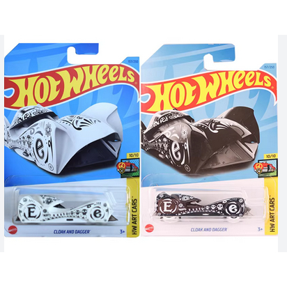 Hot Wheels Cloak And Dagger 1/64 – Schwarz-weiß, In KLAS Sammler-Schutzhülle, 2023 Edition
