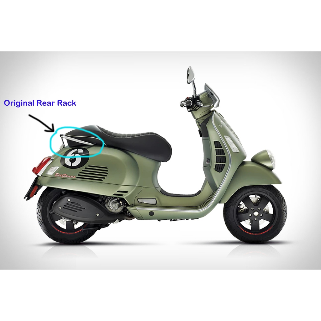 Vespa GTS GTV 300 HPE Original Rear Rack | Shopee Malaysia