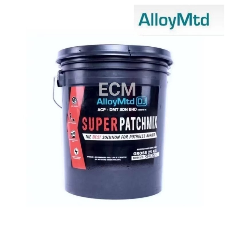 SUPER PATCHMIX (25KG PAIL) ENHANCED FORMULA COLD PREMIX FOR ROAD REPAIR ...