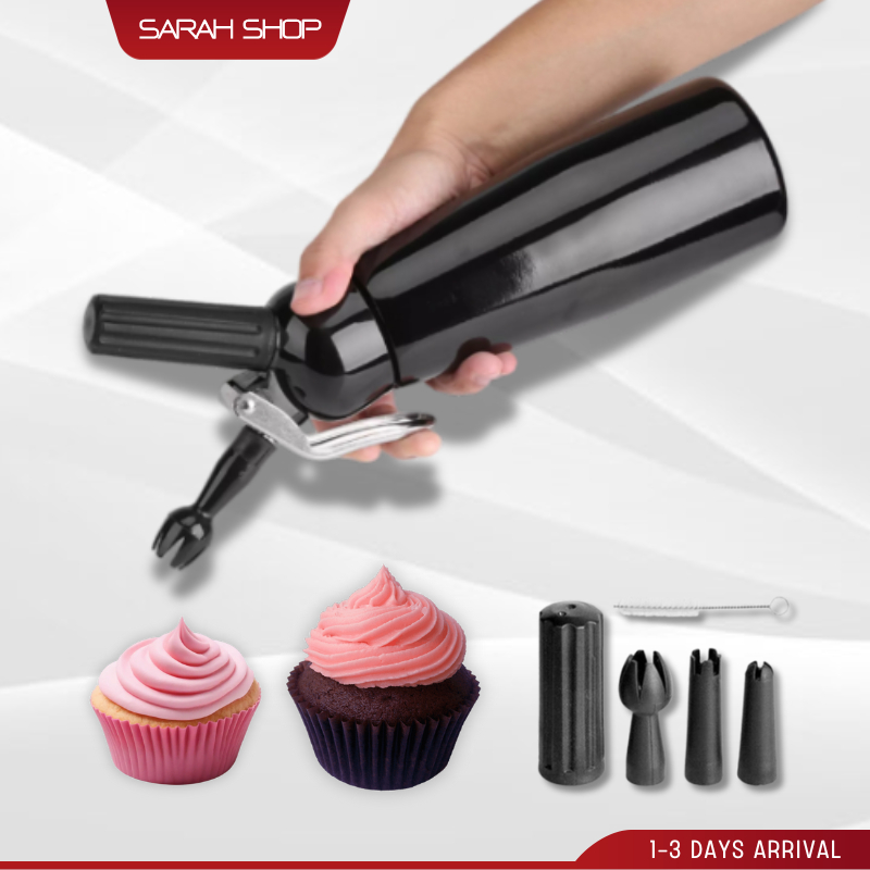 Whipped Cream Dispenser Kitchen Whipper Cream Foaming Gun With 3 ...