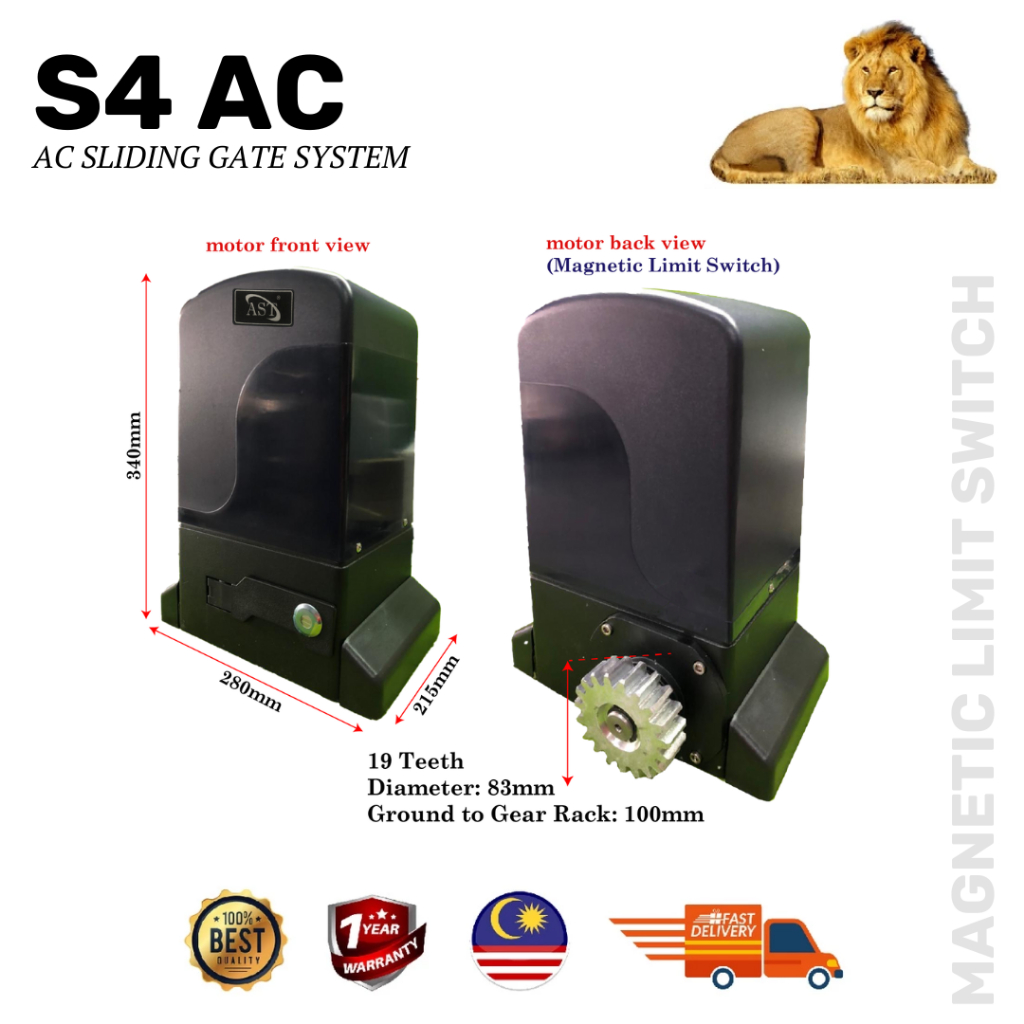 BSM S4 SEL2000 AC SLIDING AUTO GATE SYSTEM ⚡️1500KG⚡️AC 230V ⚡️READY ...