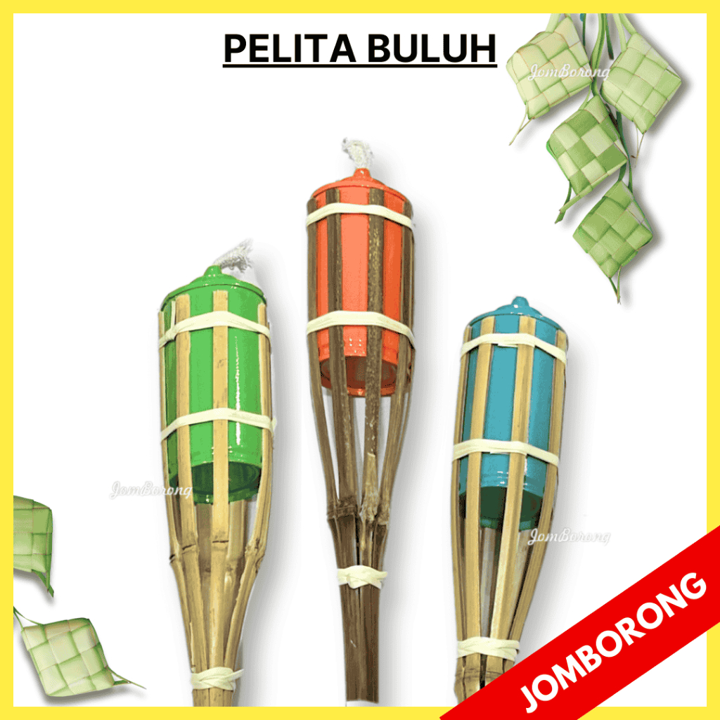90cm PELITA BULUH Raya Pelita Buluh Minyak Tanah Lampu Hari Raya 2025 ...