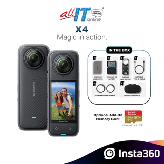 Insta360 X4 8K 360 Wide-Angle Video 72MP Photo Dual Lens Pocket Action Camera | 135 Min Battery Life (Standard Bundle)