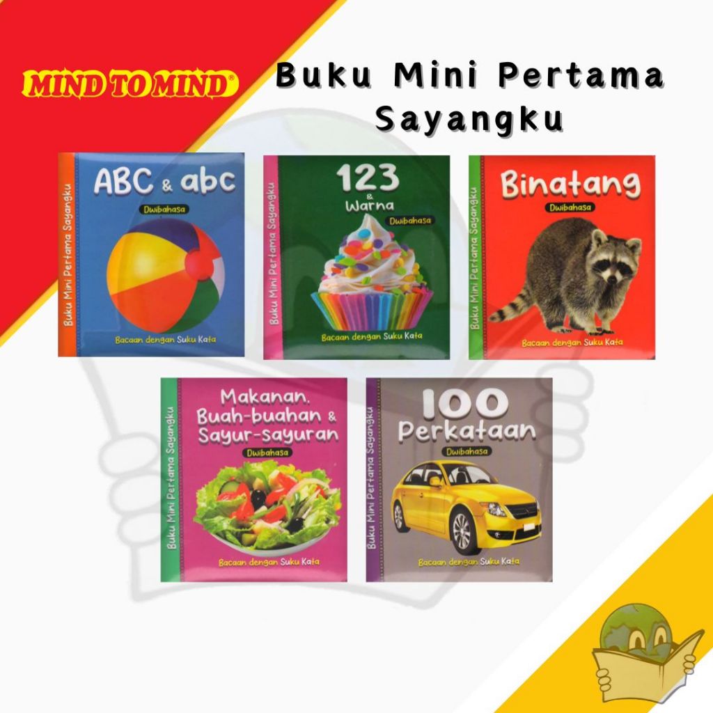 Buku Mini Pertama Sayangku - ABC/123&Warna/Binatang/Makanan,Sayur&Buah ...