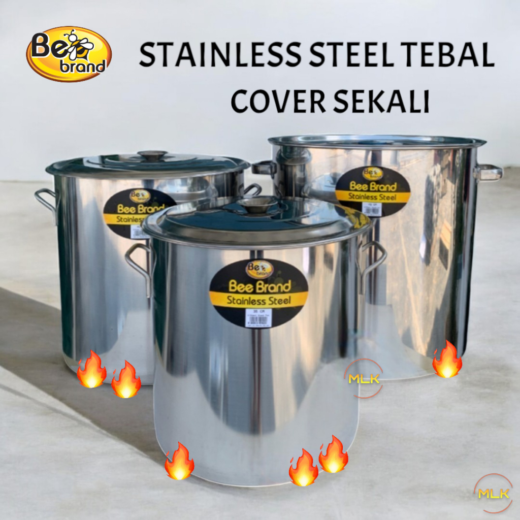 MLK Extra Tebal Stock Pot Soup Small Big Size Kecil Besar Heavy Tahan ...