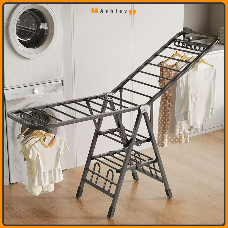 Foldable Clothes Drying Rack Indoor Ampaian Baju Clothes Rack Outdoor ...