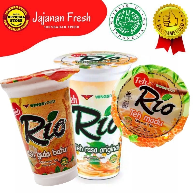 Teh Rio/Minuman teh kemasan 180ml. | Shopee Malaysia