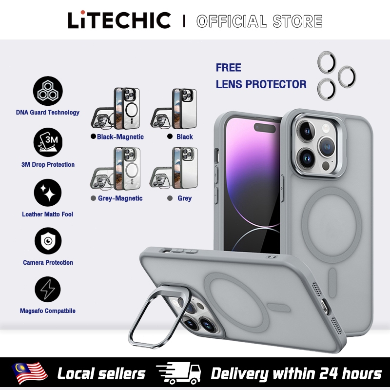 FANYUAN Case For IPhone 16 Pro Max, Magnetic Flip Leather Premium Wallet Phone Case, With Card Slot And Folding Stand, Case Cover For IPhone 16 Pro Max.(Black) Price In Saudi Arabia - Foto 8