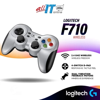 Logitech F710 Wireless Controller Gamepad with Four-Switch D-Pad | 2.4GHz Wireless | Works on PC (940-000119)