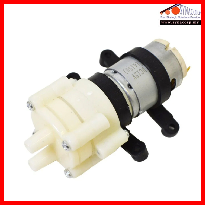 R385 DC 12V Pneumatic Diaphragm Water Pump Motor 6W + Tube | Shopee ...