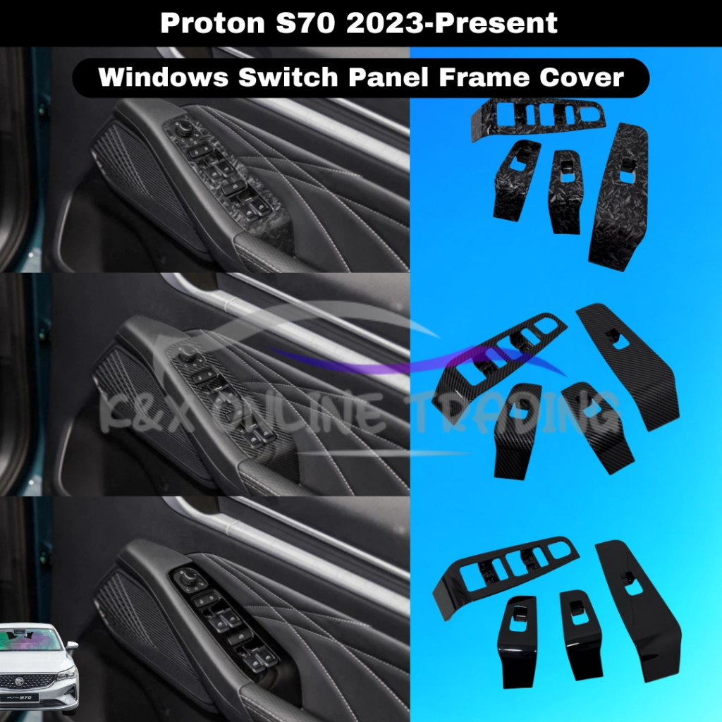 Proton S70(SS11) 2023-2025 Forged Carbon Trim&Glossy Black Windows ...