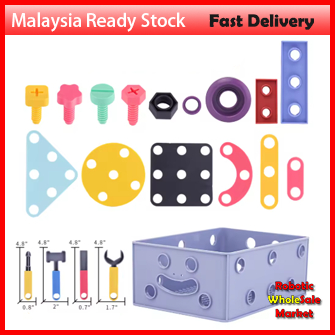 DIY Screw Repair Kit Toys For Children Nut Disassembly Assembly Tools Set Creative 3D Puzzle Educational Toys Kids Gift