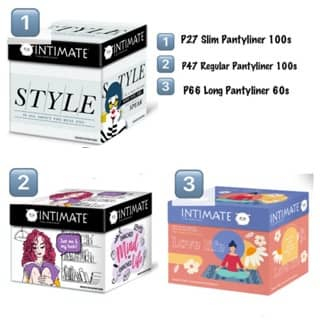 [READY STOCK] Intimate Box Unscented Pantyliner (Slim 100's, Regular ...