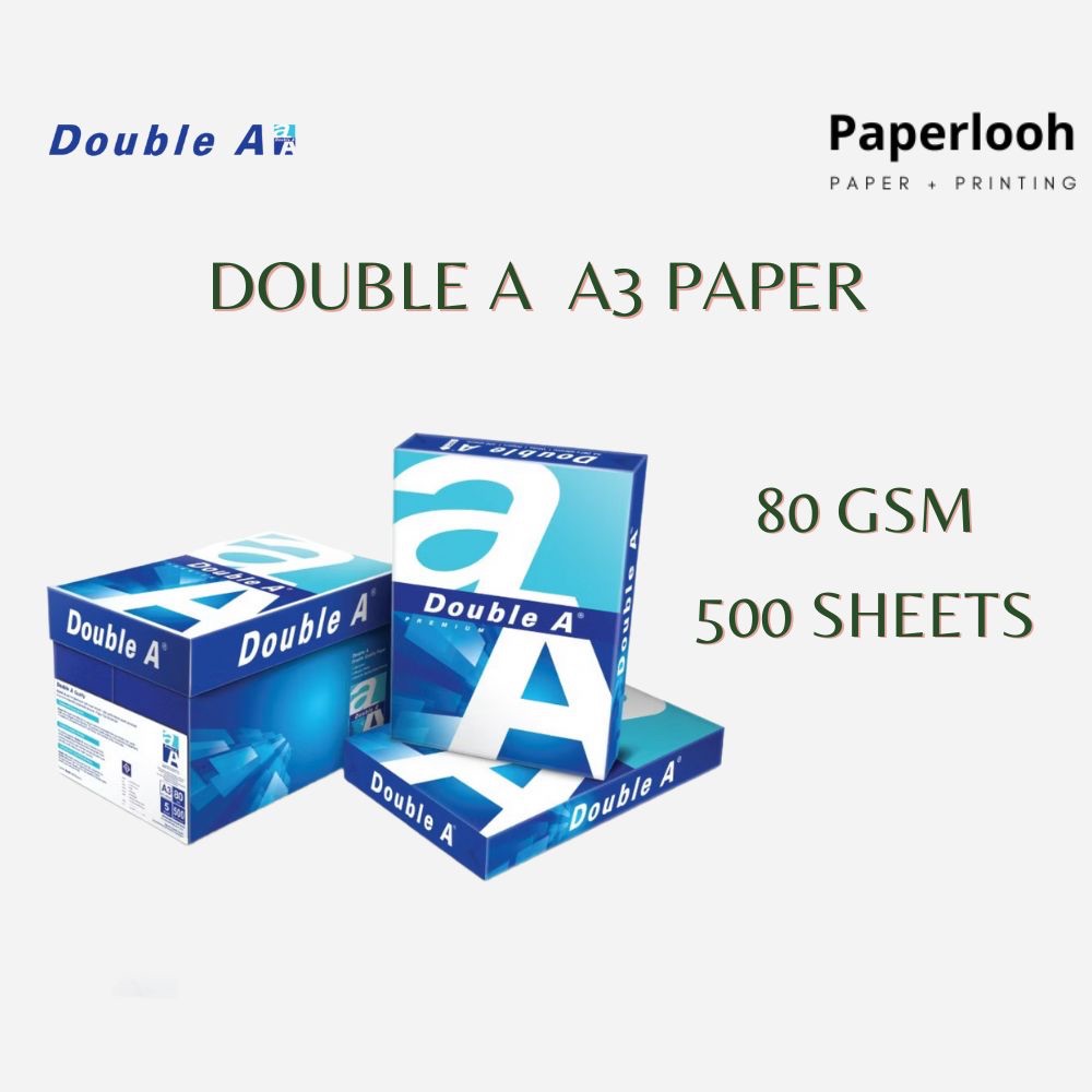 Double A A3 Paper 80gsm 500 sheets | Shopee Malaysia