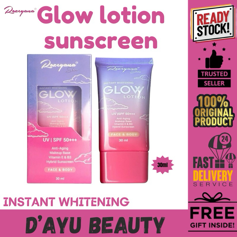 Glow sunscreen rozyana READY STOCK 💯 original | Shopee Malaysia